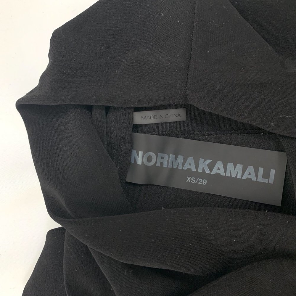 Norma Kamali Spat Flare Split Legging Pants Black XS - Picture 12 of 12